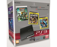 Sony Playstation 3 320GB Slim + Uncharted2 + inFamous + Ratchet C - 1420479 - zdjęcie 1
